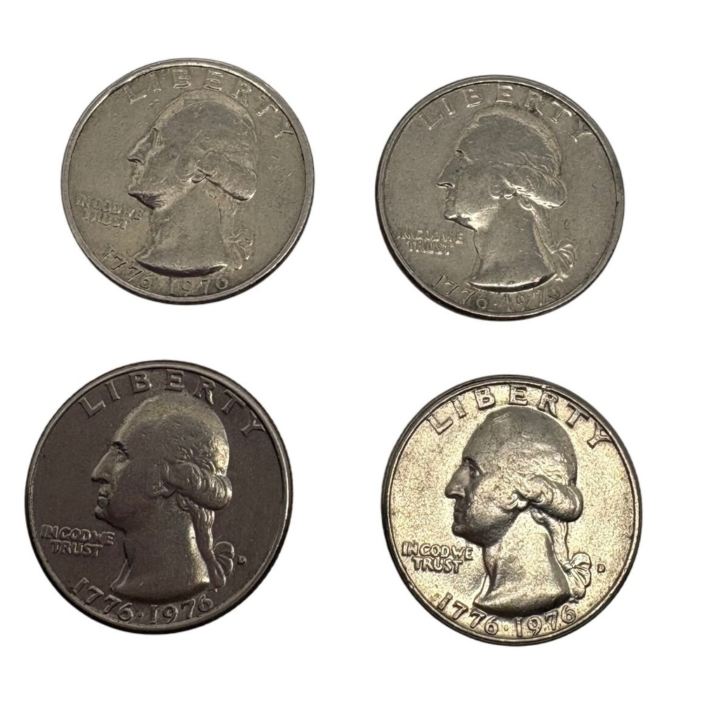 4 Four 1776-1976‎ Bicentennial Washington Quarters Drummer US Collectible Coins